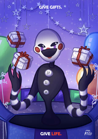 "Give Gifts, Give Life", digital 10" x 14", 2026
